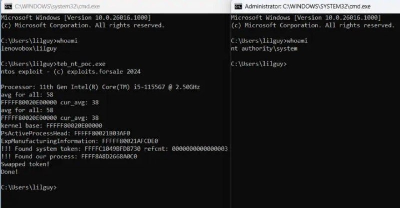 Windows内核EoP漏洞（CVE-2024-21345）获取PoC利用代码