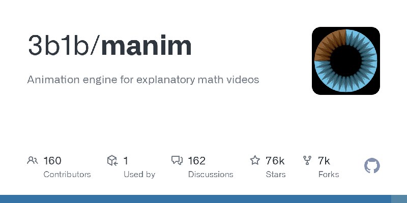 GitHub - 3b1b/manim: Animation engine for explanatory math videos